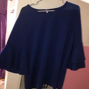 Lane Bryant Tops - Lane Bryant Blue Big Sleeved Shirt Lane Bryant Tops - Lane Bryant Blue Big Sleeved Shirt